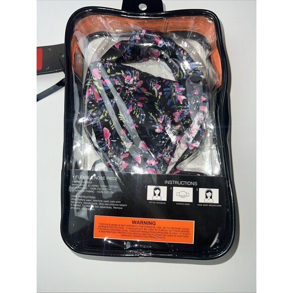 French Connection Reusable Washable Face Masks, Headband And 3 Scrunchies Set - Picture 12 of 13